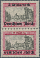 Deutsches Reich - 3. Reich: 1939, "Danzig Abschied", 2 RM Auf 2 G. Rosa/grauschwarz, Dickeres Papier - Lettres & Documents