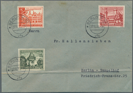 Deutsches Reich - 3. Reich: 1939, WHW Bauwerke, Kompletter Satz Auf Drei (gefalteten) Adressierten V - Lettres & Documents