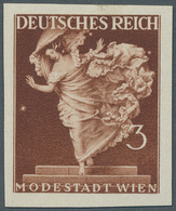 Deutsches Reich - 3. Reich: 1941, Wiener Messe 3 Pfg. Braun, UNGEZÄHNT, Breitrandig Ungebrauchte Mar - Lettres & Documents