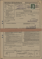 Deutsches Reich - 3. Reich: 1941, Freimarke 30 Pf Hitler Als EINZELFRANKATUR Auf Arbeiter-Urlaubs-Sp - Briefe U. Dokumente
