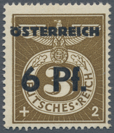 Deutsches Reich - 3. Reich: 1945, AUFDRUCKPROBE ZUR 2. WIENER AUSHILFSAUSGABE, Aufdruck "ÖSTERREICH - Briefe U. Dokumente