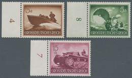 Deutsches Reich - 3. Reich: 1944, Wehrmacht II, 3 Pf, 5 Und 15 Pf, Alle Einwandfrei Postfrisch Vom L - Covers & Documents