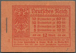 Deutsches Reich - Markenheftchen: 1921, Markenheftchen Germania/Ziffern Kpl. Gestempelt, Selten!. Ge - Postzegelboekjes
