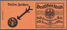 Deutsches Reich - Markenheftchen: 1925, MH 2 RM "Neuer Reichsadler", 1. Deckelseite Mit Bleistiftbes - Carnets