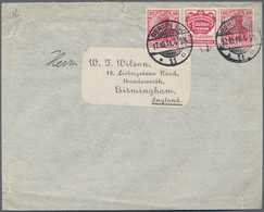 Deutsches Reich - Zusammendrucke: 1911, Germania 10 Pf. Karmin Mit Links Anhängenden Zierfeld 'Biene - Zusammendrucke