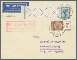 Deutsches Reich - Zusammendrucke: 1930, Flugpost, Waagerechter Zusammendruck "RL+X+X+X+20" Mit Zusat - Zusammendrucke