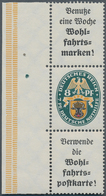 Deutsches Reich - Zusammendrucke: 1929, Wohlfahrt: Landeswappen A2 + 8 Pfg. + A1.1., Senkrechter Not - Se-Tenant