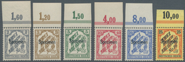 Deutsches Reich - Dienstmarken: 1905, 2 Pfg. Bis 25 Pfg. Zähldienstmarken Für Baden Mit Aufdruck "Sp - Service