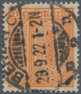 Deutsches Reich - Dienstmarken: 1921, 10 Pfg. Orange, Zentrisch Quer Gestempelt "BERLIN C 29.9.22", - Dienstzegels