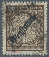 Deutsches Reich - Dienstmarken: 1923, 3 Pfg. Schlangenaufdruck Orangebraun Mit Abart "ohne Wertziffe - Dienstzegels