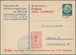 Deutsches Reich - Halbamtliche Flugmarken: 1933, Ballonfahrt Der Luftschutzabteilung Der Technischen - Luft- Und Zeppelinpost