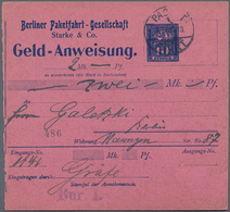 Deutsches Reich - Privatpost (Stadtpost): BERLIN - Packetfahrt: 1912, 10 Pf Ultramarin, Sehr Seltene - Postes Privées & Locales