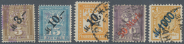 Deutsches Reich - Privatpost (Stadtpost): BERLIN, 1922: Fünf Verschiedene Gestempelt Aufdruckmarken. - Postes Privées & Locales