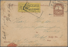 Deutsches Reich - Privatpost (Stadtpost): HAMBURG Stadtbriefbeförderung 1877 GA-Karte 3 Pf Mit Ra2 " - Postes Privées & Locales