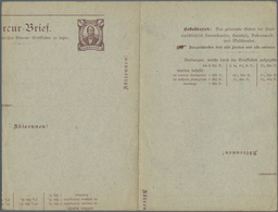 Deutsches Reich - Privatpost (Stadtpost): 1892 Ca., HANNOVER, MERKUR, Völlig Verschnittener Kartenbr - Postes Privées & Locales