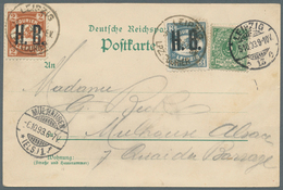 Deutsches Reich - Privatpost (Stadtpost): Leipzig - Courier H.B.: 1893, 2 Pfg. Rotbraun Und 3 Pfg. G - Postes Privées & Locales