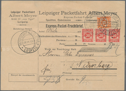 Deutsches Reich - Privatpost (Stadtpost): Leipzig Leipziger Packetfahrt Albert Meyer 1904 15 Pfennig - Privatpost