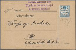 Deutsches Reich - Privatpost (Stadtpost): Magdeburg 1907 2 Pfennig Blau Auf Karte Der Generalagentur - Postes Privées & Locales