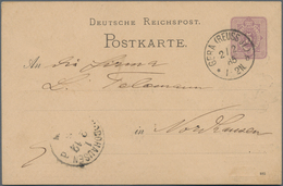 Deutsches Reich - Ganzsachen: 1885. Privat-Postkarte 5 Pf Ziffer, Rs. Links Mit Illustriertem Zudruc - Andere & Zonder Classificatie