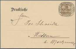 Deutsches Reich - Ganzsachen: 1919. Drucksache-Postkarte 3 Pf Braun Germania (Wz.3) Mit Rs. Zudruck - Andere & Zonder Classificatie