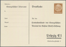 Deutsches Reich - Privatganzsachen: 1937 (ca). Privat-Postkarte 3 Pf Hindenburg "Centralvorstand Der - Other & Unclassified
