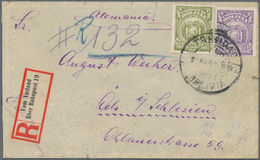 Deutsches Reich - Bahnpost: INCOMMING MAIL: 1933, Bolivien 20 Cent. Olivgrün Und 30 Cent. Violett Au - Sonstige & Ohne Zuordnung