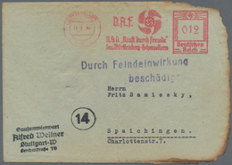 Deutsches Reich - Besonderheiten: 1944, 12 Pfg. Freistempel Auf Brief Mit Inhalt! Der Brief Ist Mit - Sonstige & Ohne Zuordnung