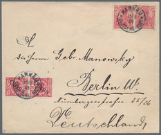 Deutsche Post In China: 1901, Petschili-Mischfrankatur Mit Senkrechtem Paar 10 Pfg. Krone/Adler Und - Deutsche Post In China
