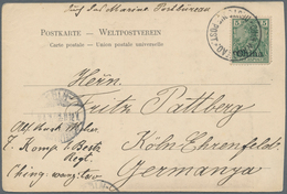 Deutsche Post In China - Stempel: 1902 (7.1.), "CHIN WANG TAO * DEUTSHE POST*" (ohne Datum) Auf AK " - China (kantoren)