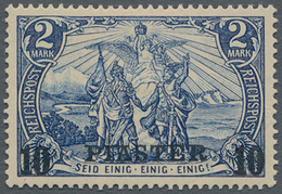 Deutsche Post In Der Türkei: 1900, 10 Pia Auf 2 Mark Type Ii Ungebraucht Mit Falz, Fehlerfrei, Geprü - Turkse Rijk (kantoren)