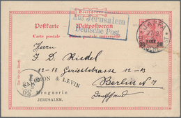 Deutsche Post In Der Türkei - Stempel: Holyland - 1904, German Post Postal Stationery Card 20 Para O - Turkey (offices)