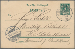 Deutsch-Neuguinea - Besonderheiten: 1899 (31.12.), "KAIS.DEUTSCHE MARINE-SCHIFFSPOST No.11" (= Aus " - Nouvelle-Guinée