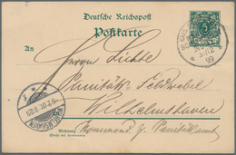 Deutsch-Neuguinea - Besonderheiten: 1899 (31.12.), "KAIS.DEUTSCHE MARINE-SCHIFFSPOST No.11" (= Aus " - Nuova Guinea Tedesca