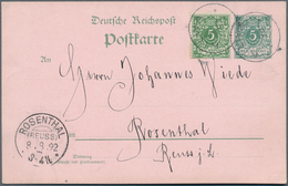 Deutsch-Ostafrika - Vorläufer: 1892, "KILWA" K1 Ohne Tag Und Monat Mit 2 Abschlägen Auf Privatganzsa - Afrique Orientale