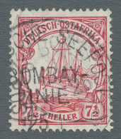 Deutsch-Ostafrika - Stempel: 1910, 25. Januar, 7 1/2 Heller Mit Seltenem K1 DEUTSCHE SEEPOST BOMBAY- - Deutsch-Ostafrika