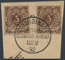 Deutsch-Südwestafrika - Vorläufer: Otyimbingue: 1892, 3 Pfg. Gelblichbraun, Zwei Farbfrische Und Mei - África Del Sudoeste Alemana