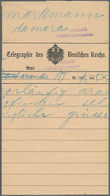 Deutsch-Südwestafrika: 1915 Telegramm Aus ARANDIS (5.1) An Markmann (Damara) Mit Violettem Zweizeile - Duits-Zuidwest-Afrika