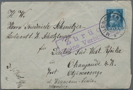 Deutsch-Südwestafrika - Besonderheiten: 1914, Brief Ab "MÜNCHEN 25.JUL.14", Adressiert Nach Ohanjand - Sud-Ouest Africain Allemand