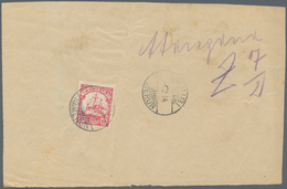 Deutsche Kolonien - Kamerun: 1914, 10 Pfg. Kaiseryacht Rückseitig Auf Postablieferungsschein Für Ein - Cameroun