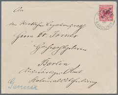 Deutsche Kolonien - Karolinen: 1899, 10 Pfg. Mit Diagonalem Aufdruck Mit Klarem Stempel "PONAPE KARO - Caroline Islands