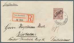 Deutsche Kolonien - Karolinen: 1899, 50 Pfg. Mit Diagonalem Aufdruck Auf überfrankiertem R-Brief Aus - Caroline Islands