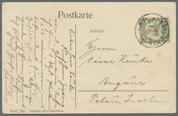 Deutsche Kolonien - Karolinen: 1900, 5 Pfg. Kaiseryacht Mit Stempel "YAP KAROLINEN 7.6.09" Auf Bedar - Caroline Islands