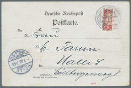 Deutsche Kolonien - Karolinen: 1905, Senkrechte Halbierung Der 10 Pfg. Kaiseryacht (linke Hälfte) Mi - Carolines