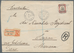 Deutsche Kolonien - Karolinen: 1900, 40 Pfg. Kaiseryacht Als Portogerechte Einzelfrankatur Auf R-Die - Karolinen