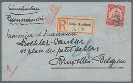 Deutsche Kolonien - Karolinen: 1900, 80 Pfg. Kaiseryacht Als Portogerechte Einzelfrankatur Auf R-Bri - Caroline Islands