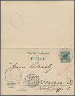 Deutsche Kolonien - Karolinen - Schiffspost: "DSP NEU-GUINEA ZWEIGLINIE (HONGKONG) *a 22.9.00" (D. M - Other & Unclassified