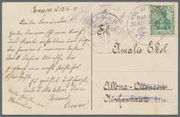 Deutsche Kolonien - Karolinen - Schiffspost: PONAPE-Aufstand: 1911, "MSP No. 5 12.2.11" (SMS Nürnber - Sonstige & Ohne Zuordnung