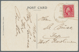 Deutsche Kolonien - Karolinen - Besonderheiten: Incoming Mail: 1913, USA 2 C. Rot Mit Stempel "GUAM - Carolines