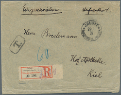 Deutsche Kolonien - Marshall-Inseln: 1902, Bedarfs-Brief Per Einschreiben, Vermerk „unfrankiert”, Mi - Marshall Islands