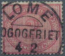 Deutsche Kolonien - Togo-Vorläufer: 1888/91. 2 M Innendienst In C-Farbe Mittelrosalila, Gestempelt " - Togo